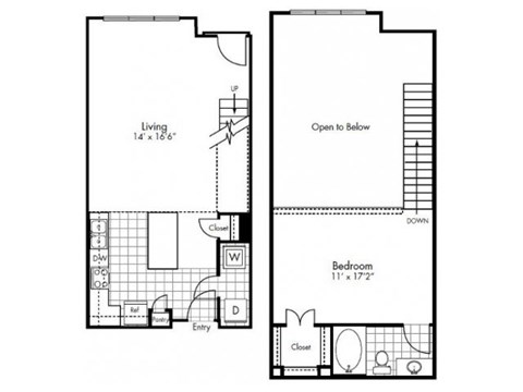 Pearl Floor Plan at Vue Greenville, Dallas, 75206